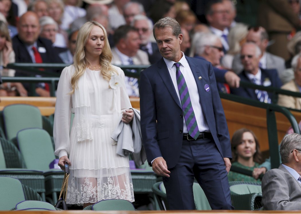 V hledišti při wimbledonském finále nechyběl legendární tenista Stefan Edberg