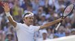Roger Federer opět udivuje na Wimbledonu skvělou formou