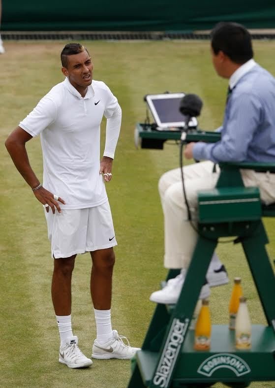 Nick Kyrgios si s rozhodčím do oka rozhodně nepadl