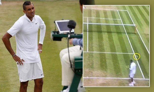 Australan Nick Kyrgios se na Wimbledonu choval tak, že u diváků vyvolal bučení