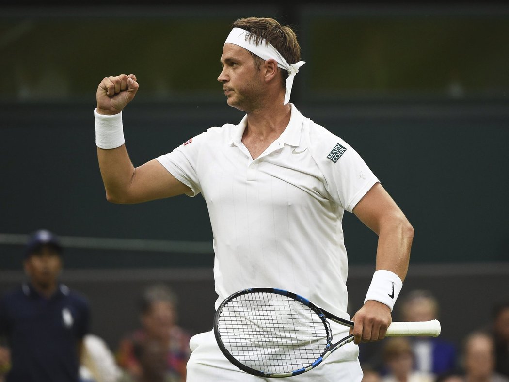 Marcus Willis se raduje po vyhraném gamu