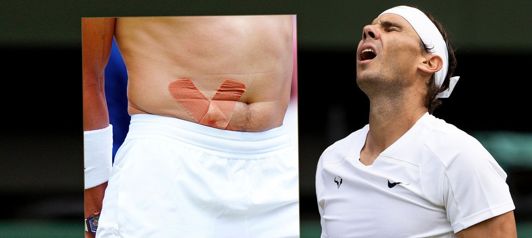 Rafael Nadal bojoval se soupeřem i zranění břicha