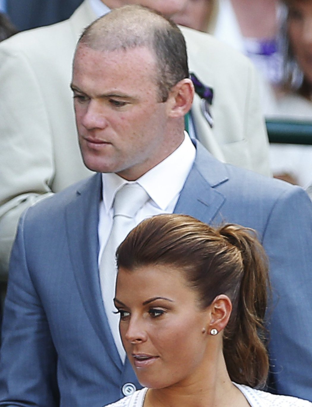 Wayne Rooney vzal manželku Coleen a vyrazil na Wimbledon