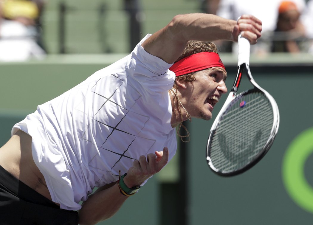 Alexander Zverev prohrál ve finále turnaje v Miami s Johnem Isnerem