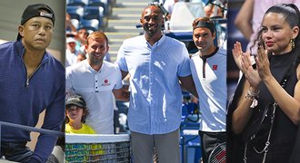 Kdo z celebrit fandí tenistům na US Open: Tiger, komici i nejkrásnější žena