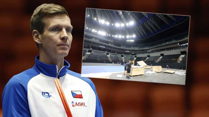 V O2 areně již roste kurt na Američany. Těm se může pro Davis Cup rozpadnout sestava V O2 areně již roste kurt na Američany. Těm se může pro Davis Cup rozpadnout sestava