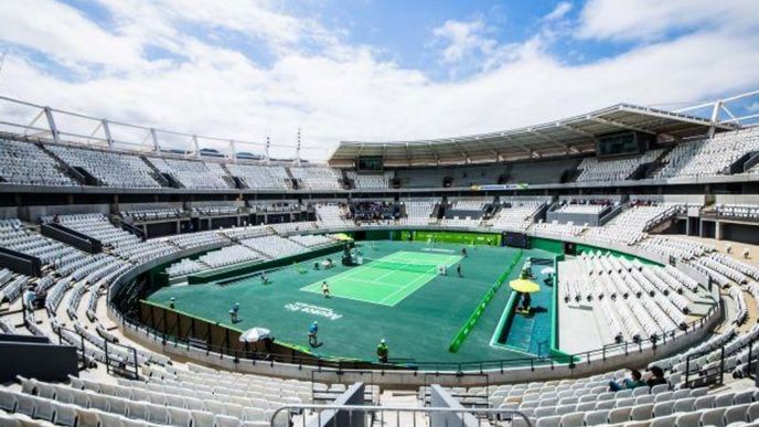 Tenisový stadio pro olympiádu v Riu