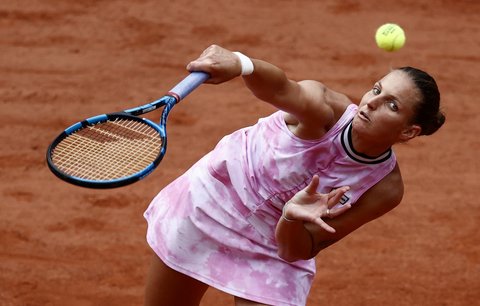 Karolína Plíšková v zápase 2. Kola Roland Garros proti Sloane Stephensové