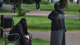 Muslimové v teplickém parku