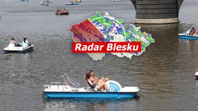 Bouřky se opět řítí do Česka, kde udeří? Sledujte radar Blesku. A letní teploty skončí