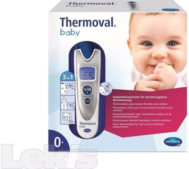 Thermoval Baby Sense, 1029 korun; nabízí  měření teploty v místnosti či teploty tekutin, jako jsou nápoje nebo koupel pro děti. Vyžaduje grif k tomu, aby se s ním člověk naučil měřit přesně.