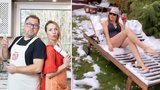 Moderátorka Tereza Bebarová z Peče celá země: Opalovačka ve sněhu!