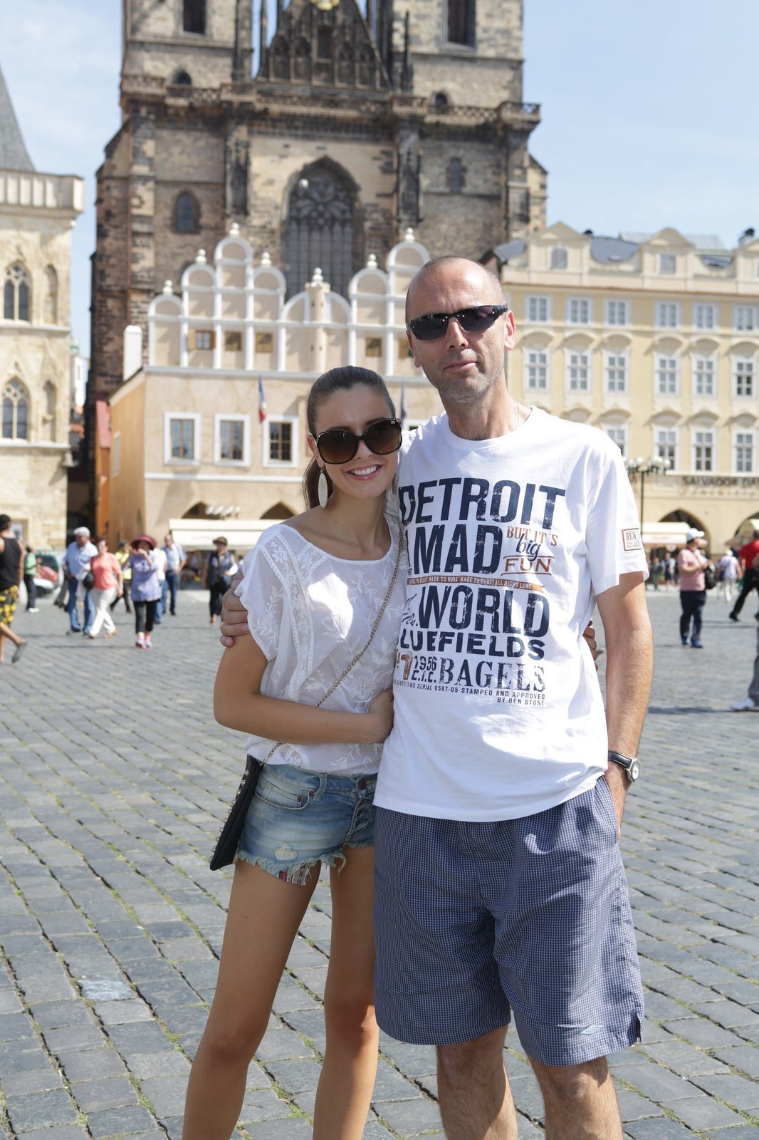 Tereza Chlebovská s tatínkem.