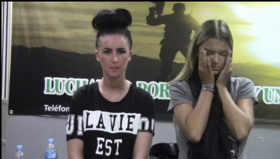 Michaella McCollum (25) a Melissa Reid během soudního procesu