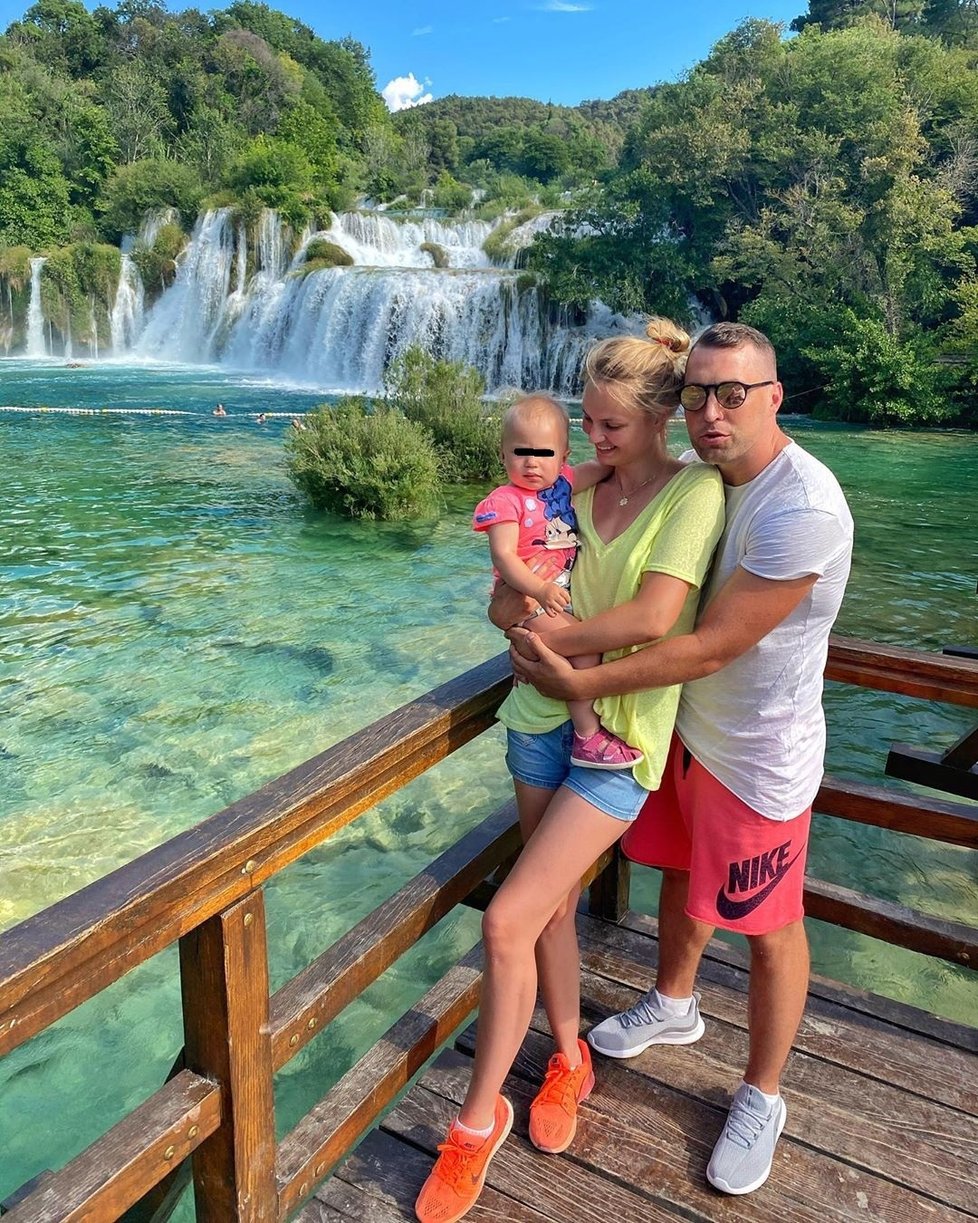 Tereza Fajksová s rodinou na dovolené