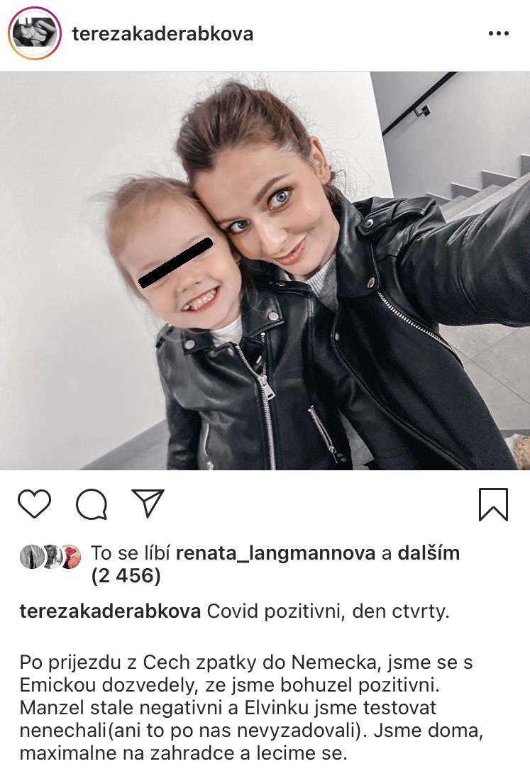 Tereza Kadeřábková promluvila o koronaviru