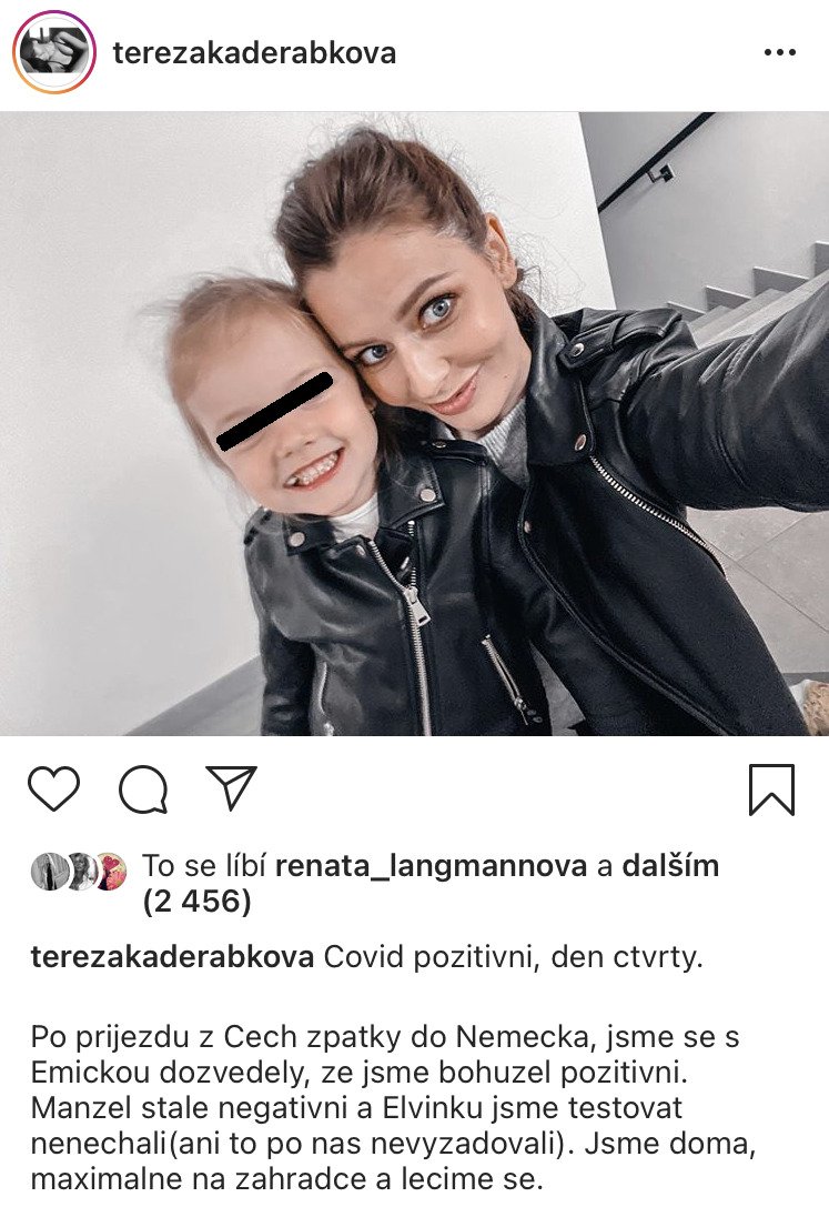 Tereza Kadeřábková promluvila o koronaviru.