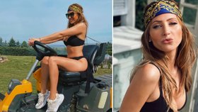 Je z ní sexy traktoristka! Tereza Kerndlová na skok doma ze Španělska  