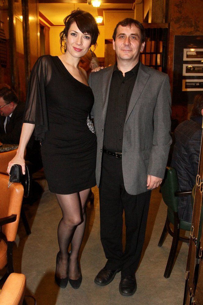 Tereza Kostková s partnerem Petrem Kracikem.