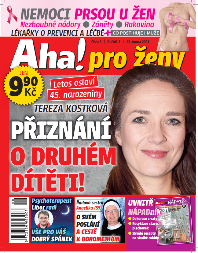 Tereza Kostková v Aha! pro ženy!