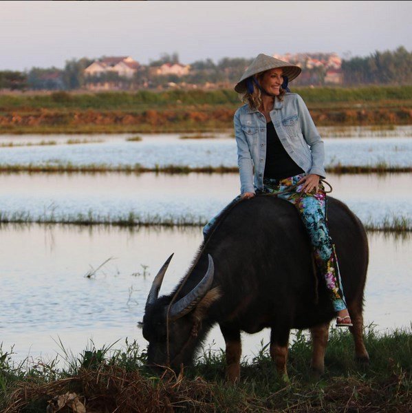 Takhle se Tereza dopravuje ve Vietnamu. 