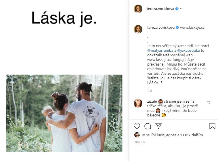 Tereza Ramba a její vlastní značka Láska je.