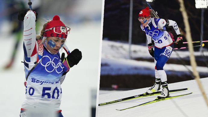 Česká biatlonistka Tereza Voborníková