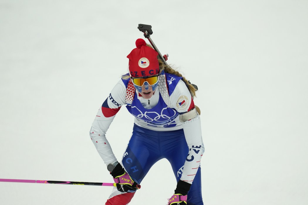 Česká biatlonistka Tereza Voborníková