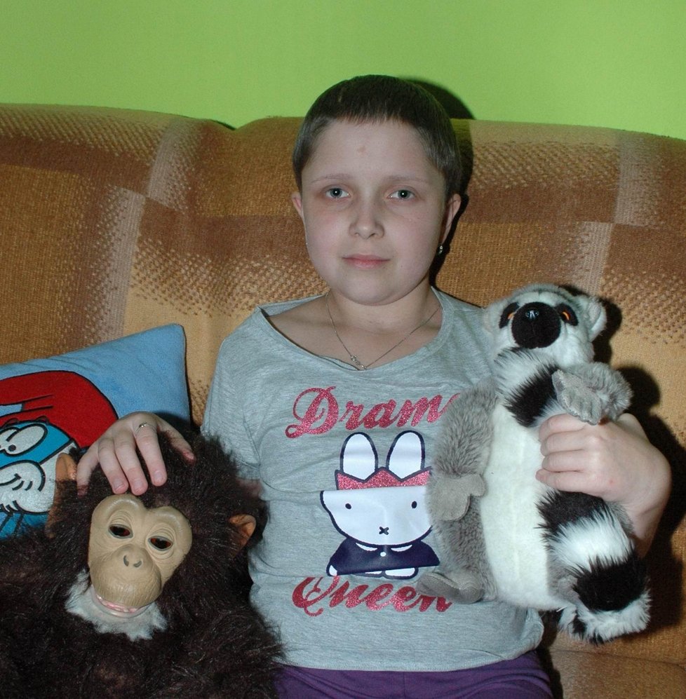 Terezka Švagrová (10) má v hlavě dva nádory. S rakovinou už bojuje od svých pěti let.