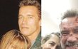 Linda Hamilton a Arnold Schwarzenegger při natáčení druhé a šestého Terminátora.