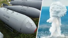 Putinova nová zbraň hrůzy: Obří bomba způsobila nad městečkem hřib jako atomovka