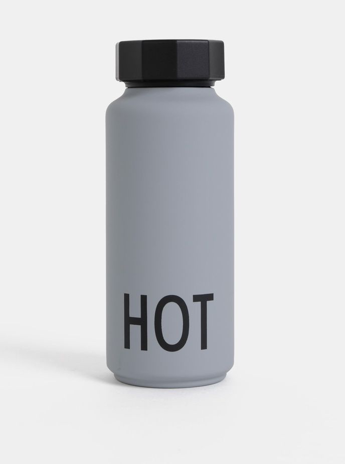 Šedá termolahev Design Letters Hot, 500 ml, zoot.cz, 899 Kč