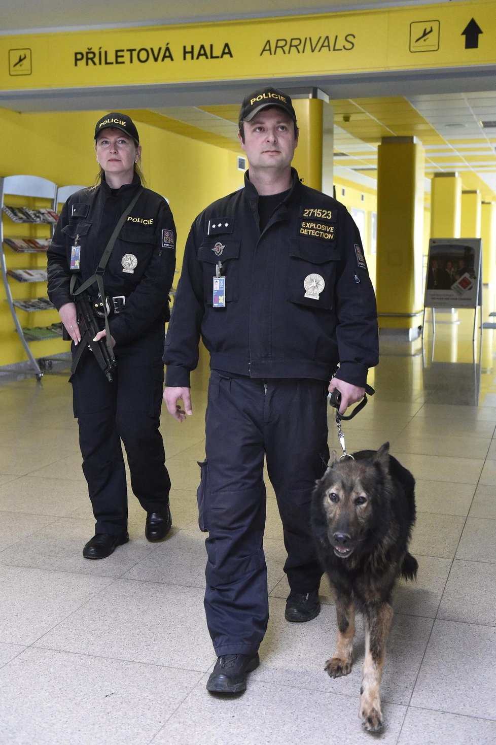 Na česká letiště se vrátily hlídky se samopaly a psy.