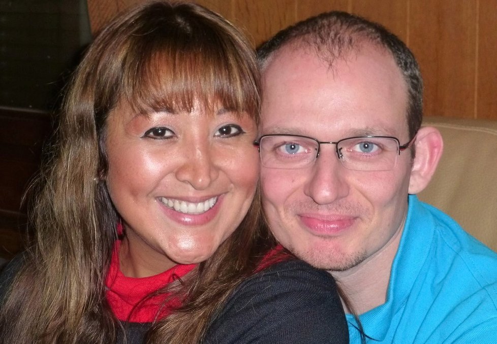 Adelma Tapia Ruiz a manžel Christoph Delcambo.