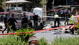 Tel Aviv po teroristickém útoku (4. 7. 2023)