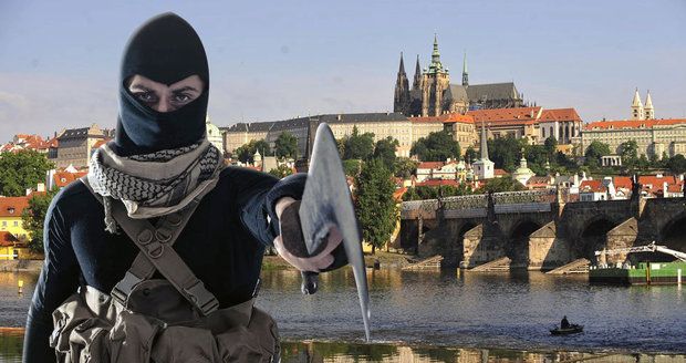 Teroristé mají z Prahy „průchoďák“, tvrdí BIS. Policie je monitoruje, podle tajných služeb se ale občas v Česku rekruti ISIS několik dní zdrží. (Koláž a ilustrační foto)