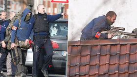 Policejní kontrola se proměnila v přestřelku a honičku po střechách Bruselu.