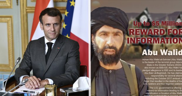 Nebezpečný terorista Sahráví byl zabit, oznámil Macron. Proti lídrovi ISIS bojovali i Češi 