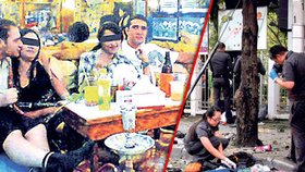 Trojice islamistů se šla nejdříve trochu odreagovat, až potom odpálila v centru thajské metropole nálož.