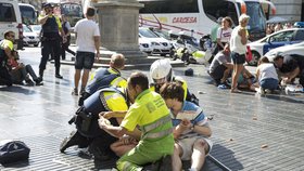 Zranění na promenádě Las Ramblas