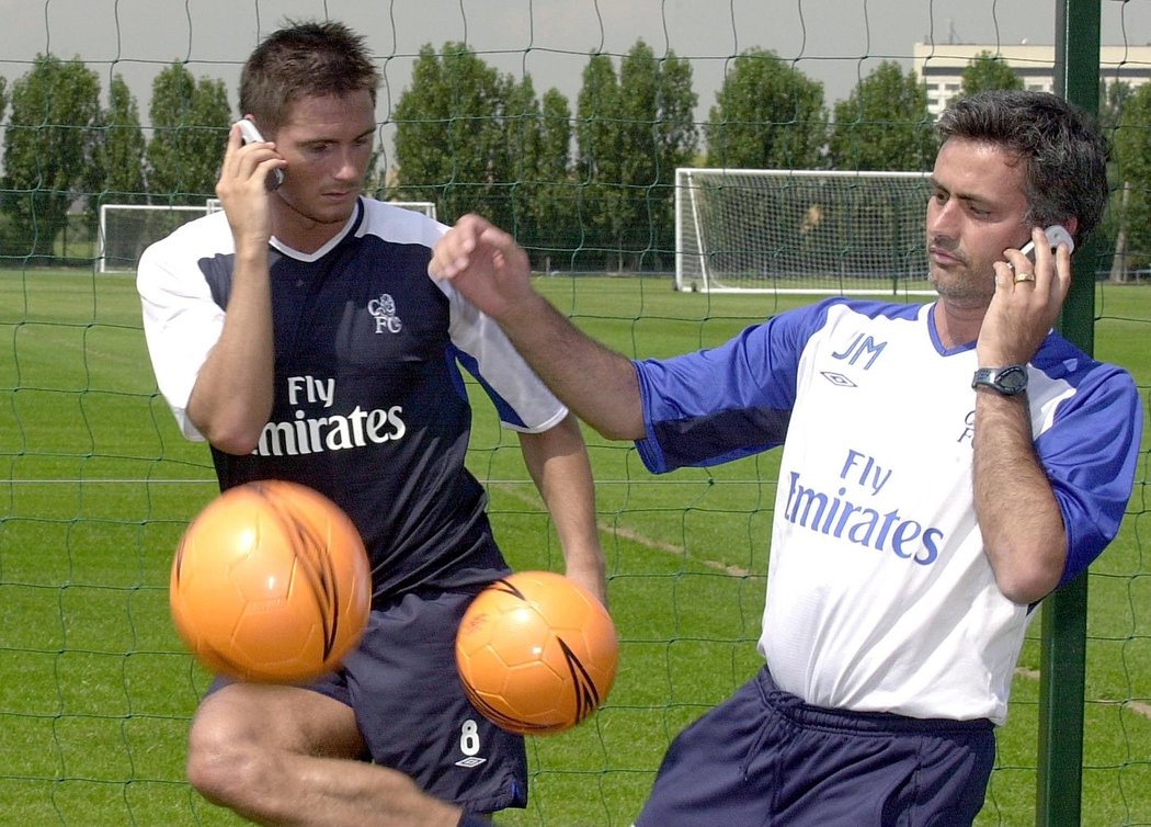 Frank Lampard a José Mourinho