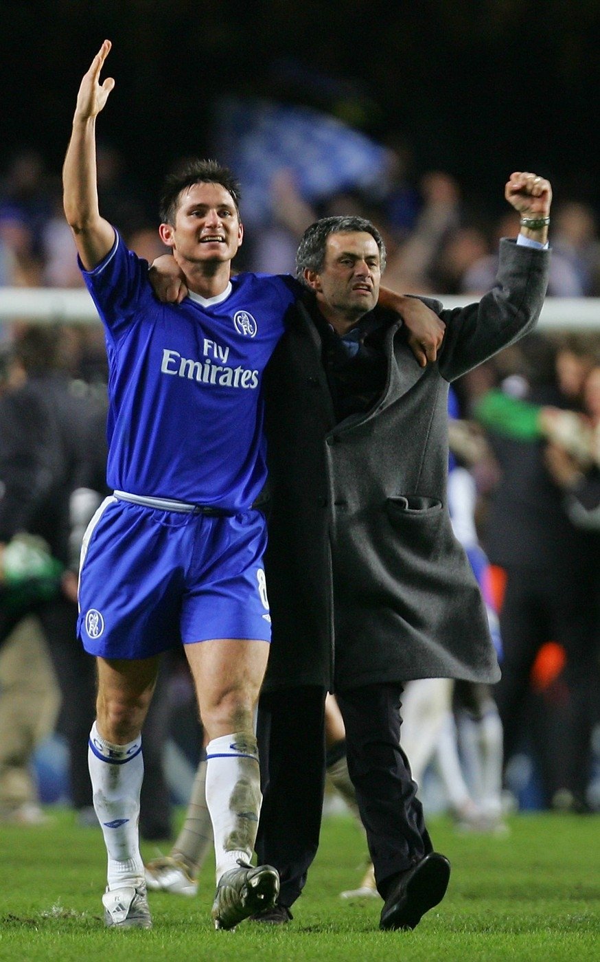 Frank Lampard a José Mourinho