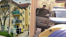 Místo vraždy ve slovenské obci Tesárske Mlyňany
