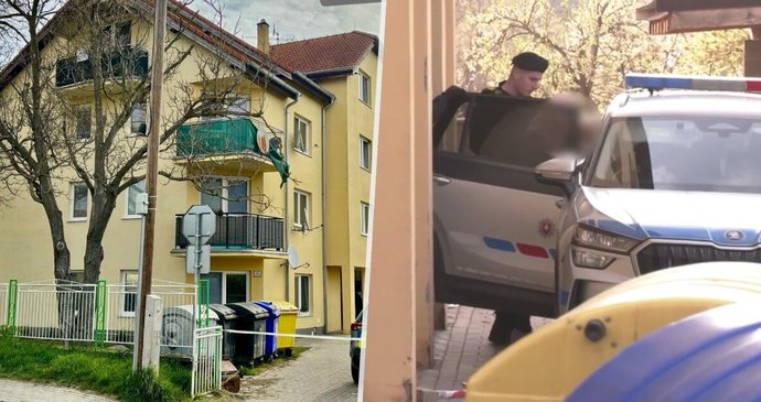 Místo vraždy ve slovenské obci Tesárske Mlyňany