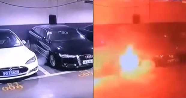 Luxusní elektromobil Tesla zničehonic explodoval: Firma na místo posílá experty