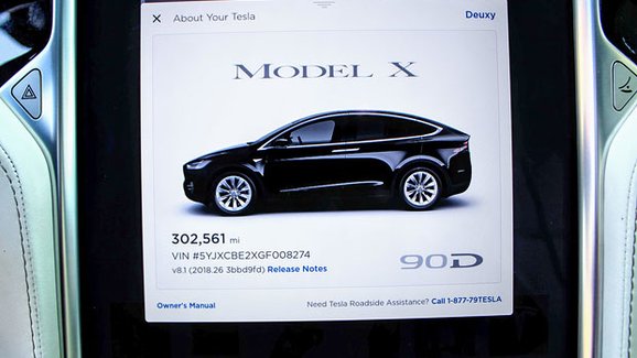 Tesla Model X 90D ujela více než 480.000 km. Za dva roky...