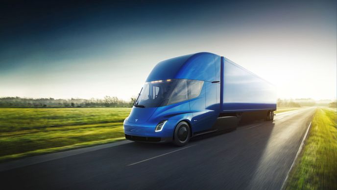 Tesla představila elektrický kamion - Tesla Semi