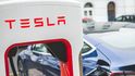 Supernabíječka elektromobilů Tesla v Lovosicích