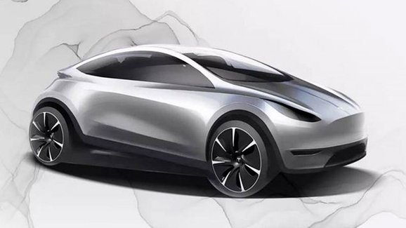 Tesla ukázala oficiální náčrt malého elektromobilu, který chce vytvořit v&nbsp;Číně