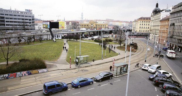 Takto vypadá Těšnov v Praze nedaleko Florence. V těchto místech by mikrodepo mělo vzniknout. (ilustrační foto)